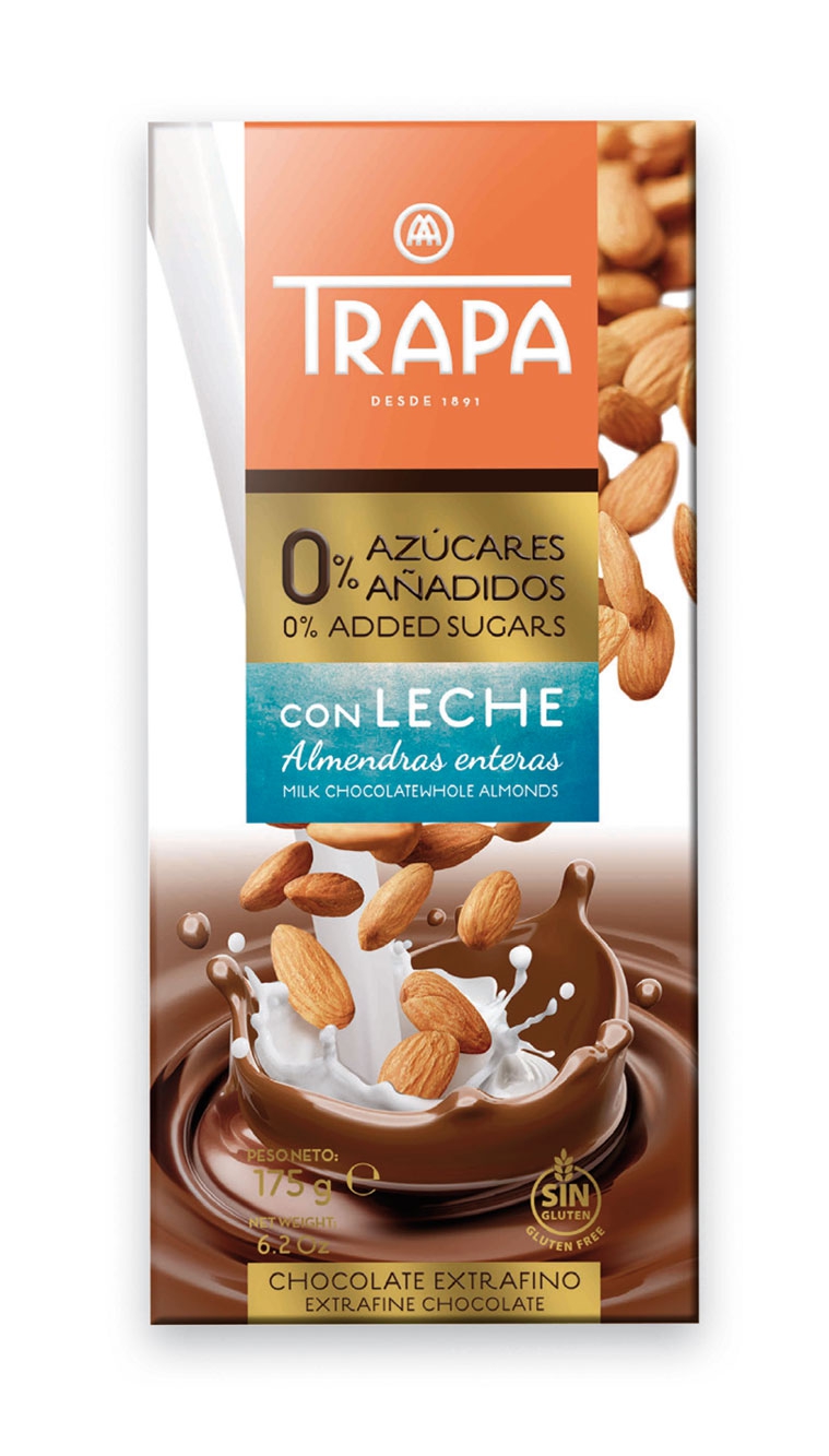 0% azucares añadidos con leche y almendras. . . . . . . . . . . . . .